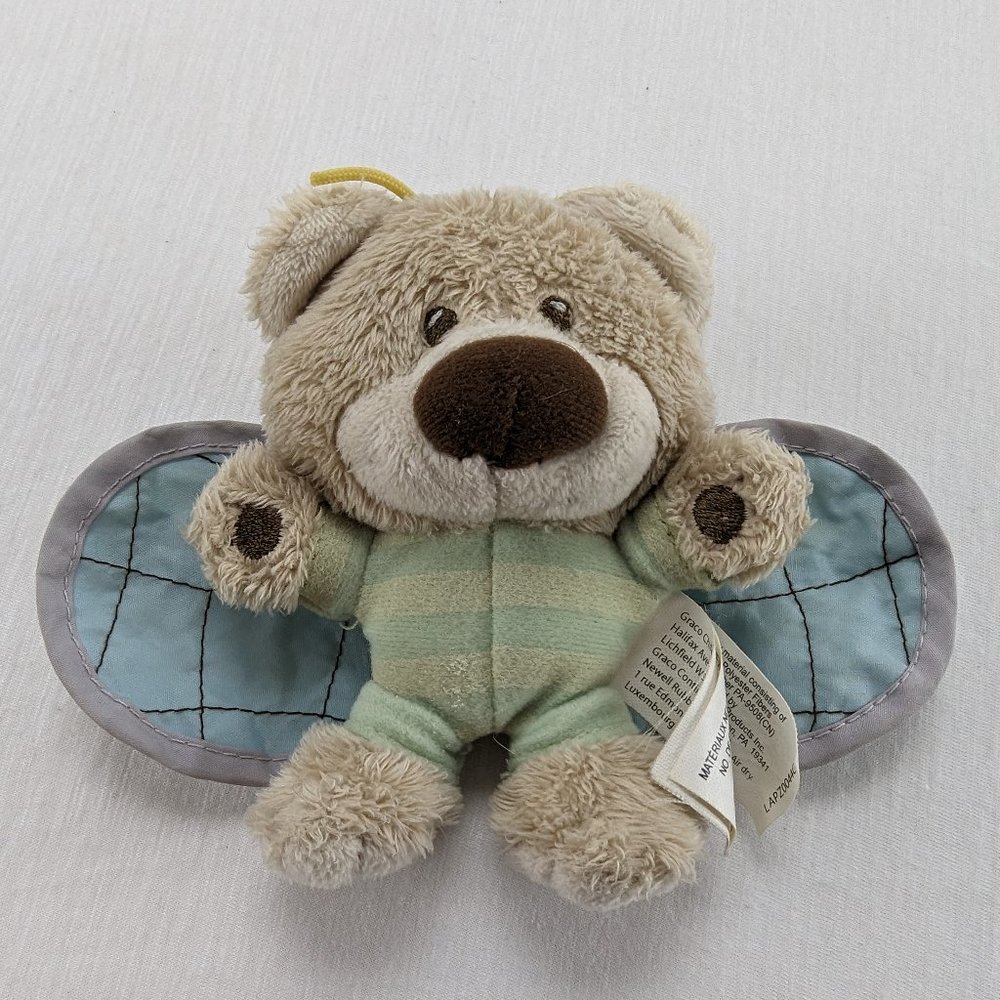 Graco Children's Products Butterfly Bear Miniature Plush 5" Stuffed Animal Toy